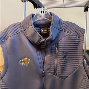 Spyder Minnesota Wild Men's Gray Softshell Vest